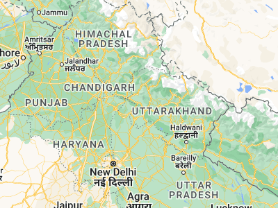 Map showing location of Clement Town (30.26055, 78.01188)