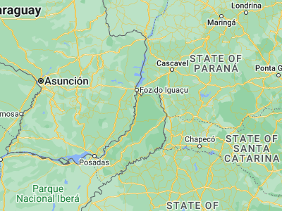 Map showing location of Colonia Wanda (-25.97408, -54.42806)