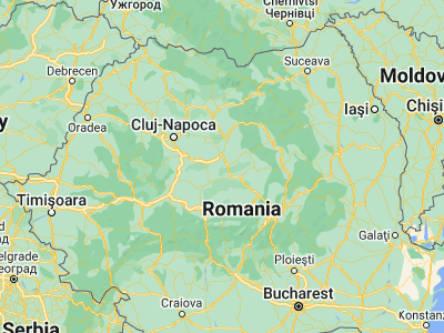 Map showing location of Coroisânmartin (46.4, 24.6)