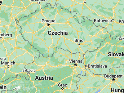 Map showing location of Dačice (49.08154, 15.43727)