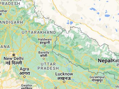 Map showing location of Dadeldhurā (29.29842, 80.58059)