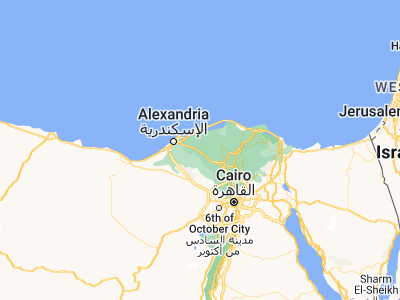 Map showing location of Damanhūr (31.03917, 30.46914)