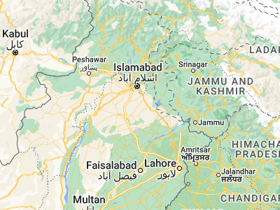 Map showing location of Daultāla (33.19253, 73.14128)