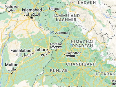 Map showing location of Derā Nānak (32.03733, 75.02787)