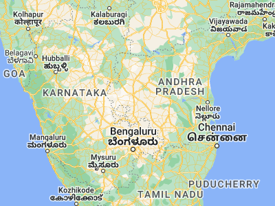 Map showing location of Dharmavaram (14.43333, 77.71667)