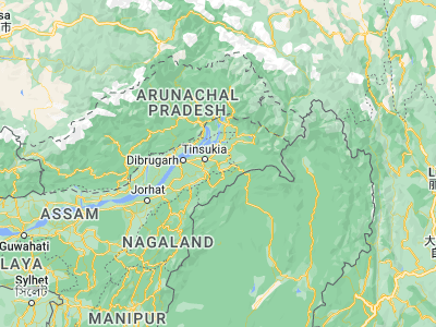 Map showing location of Digboi (27.39321, 95.61839)