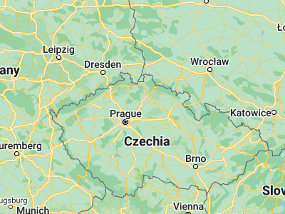 Map showing location of Dobrovice (50.36933, 14.96233)