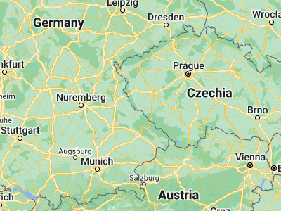 Map showing location of Domažlice (49.44049, 12.92976)