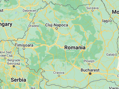 Map showing location of Doştat (45.96667, 23.85)