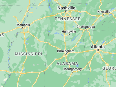 Map showing location of Double Springs (34.14649, -87.40224)