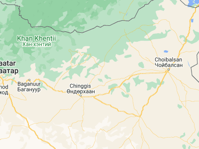 Map showing location of Dundbürd (47.9459, 111.49784)