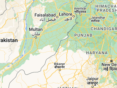 Map showing location of Dunga Bunga (29.74931, 73.24324)