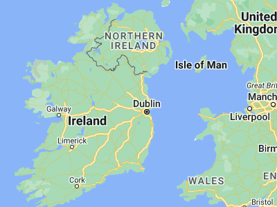 Map showing location of Dunshaughlin (53.5125, -6.54)