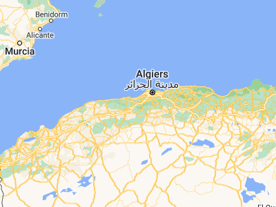 Map showing location of El Affroun (36.4701, 2.62528)