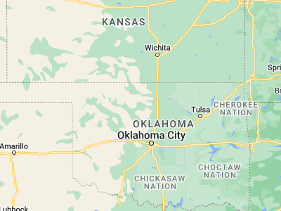 Map showing location of Enid (36.39559, -97.87839)