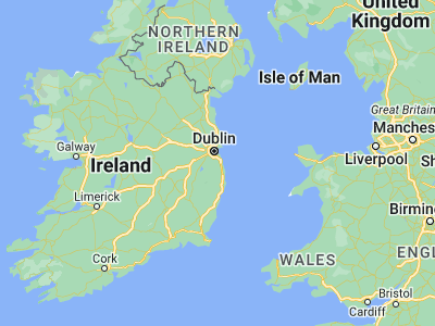 Map showing location of Enniskerry (53.1925, -6.16917)