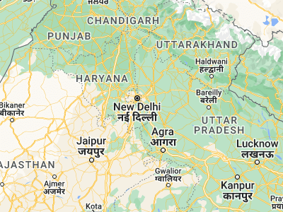 Map showing location of Farīdābād (28.41252, 77.31977)