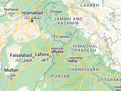 Map showing location of Fazalpur (32.18333, 75.06667)