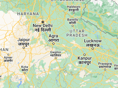 Map showing location of Fīrozābād (27.14941, 78.4018)