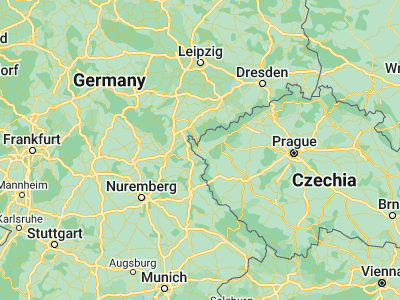 Map showing location of Františkovy Lázně (50.12033, 12.35174)