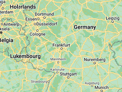 Map showing location of Friedrichsdorf (50.24962, 8.64281)