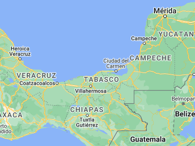 Map showing location of Frontera (18.54326, -92.6453)