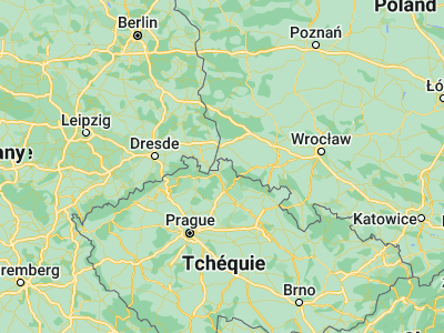 Map showing location of Frýdlant (50.92139, 15.07974)