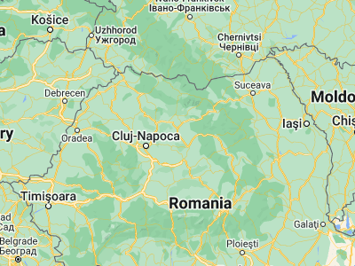 Map showing location of Galaţii Bistriţei (46.98333, 24.4)