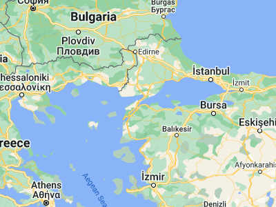 Map showing location of Gelibolu (40.41028, 26.67083)