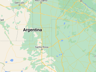 Map showing location of General Pico (-35.65662, -63.75682)