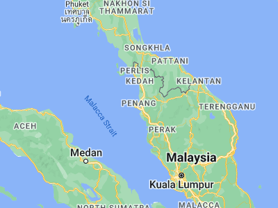 Map showing location of George Town (5.41123, 100.33543)