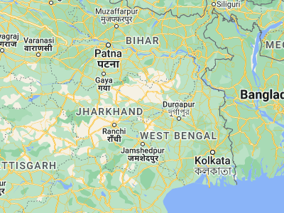 Map showing location of Gomoh (23.86667, 86.16667)