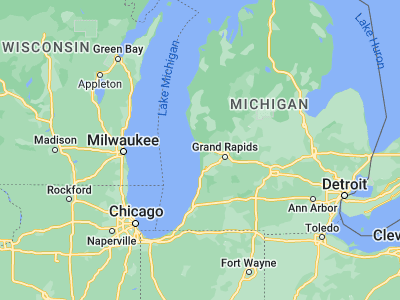 Map showing location of Grand Haven (43.06307, -86.22839)