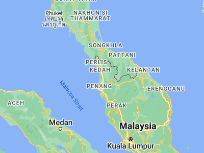 Map showing location of Gurun (5.81717, 100.47381)