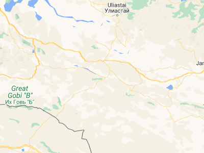 Map showing location of Haliun (45.9296, 96.16239)