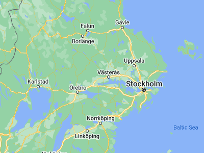 Map showing location of Hallstahammar (59.61395, 16.22846)