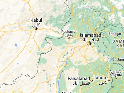 Map showing location of Hangu (33.53108, 71.05934)