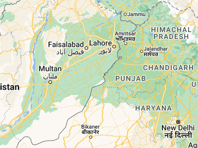 Map showing location of Haveli (30.45016, 73.69888)