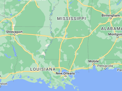 Map showing location of Hazlehurst (31.86044, -90.39593)