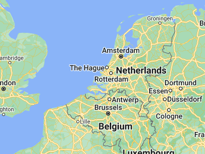 Map showing location of Hellevoetsluis (51.83333, 4.13333)