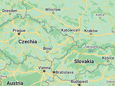 Map showing location of Hlubočky (49.61783, 17.39436)