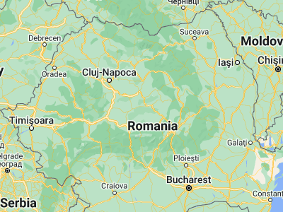 Map showing location of Hoghilag (46.23333, 24.61667)