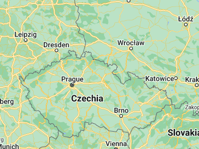 Map showing location of Hořice (50.36609, 15.63183)