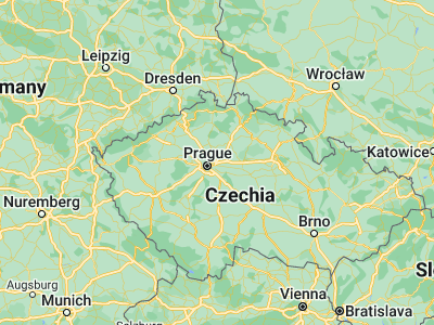 Map showing location of Horní Počernice (50.1121, 14.61036)