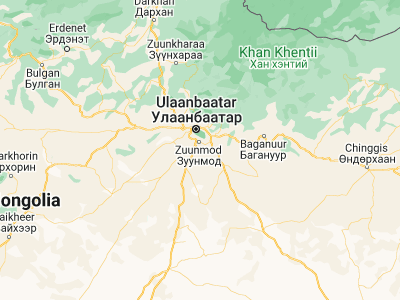 Map showing location of Höshigiyn-Ar (47.55717, 106.96333)