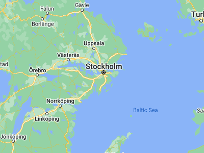 Map showing location of Huddinge (59.23705, 17.98192)