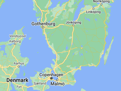 Map showing location of Hyltebruk (56.99892, 13.23958)