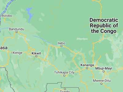 Map showing location of Ilebo (-4.31667, 20.58333)