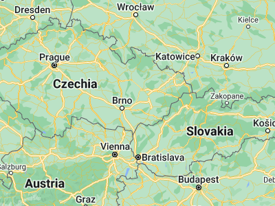 Map showing location of Ivanovice na Hané (49.30542, 17.09343)