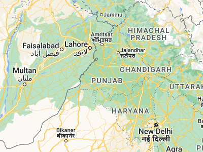 Map showing location of Jaito (30.4475, 74.88744)